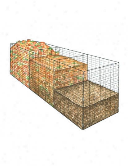 3-bin Wire Composter