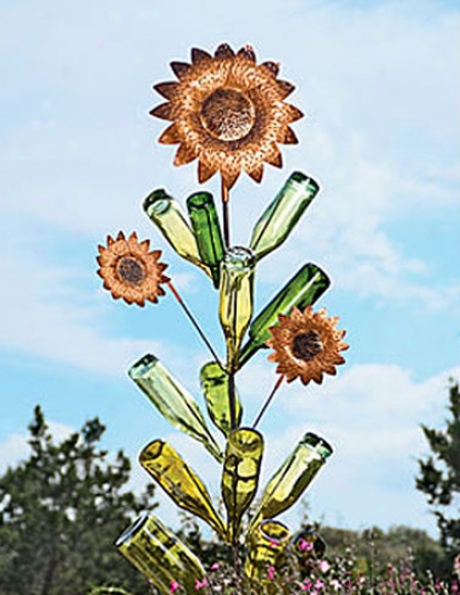 Bottle Tree & Sunflower Set