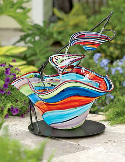 Carnivale Glass Fountain