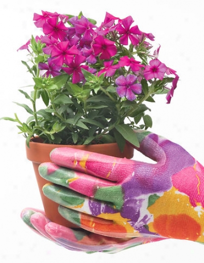 Floral Nitrile Gloves