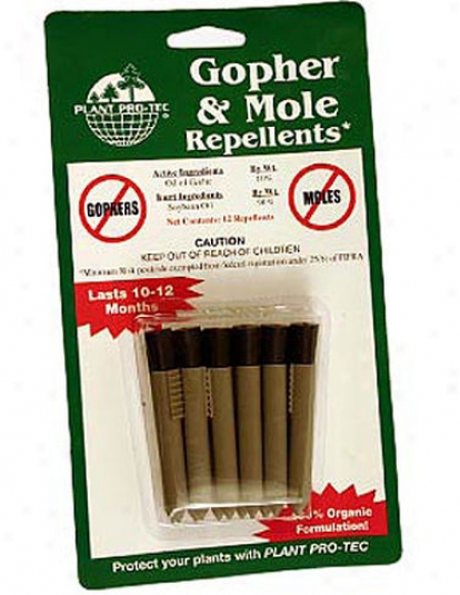 Gopher And Mole Repellers, Set Of 12