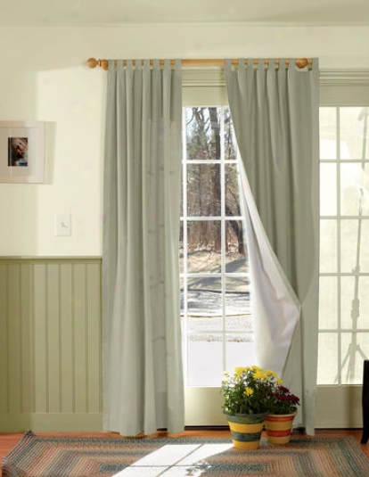 Insulated Tab Curtains, 54" L