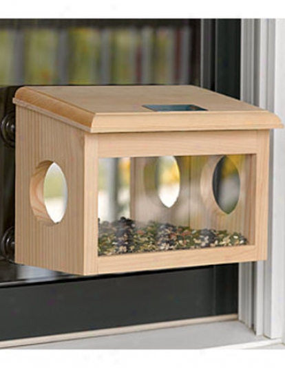 Mirrored Window Birdfeeder