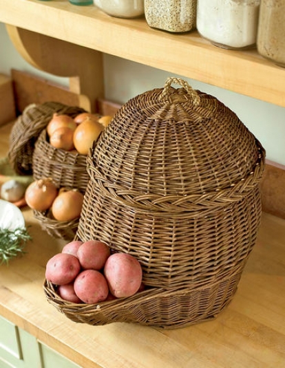 Potato And Onion Storage Baskets