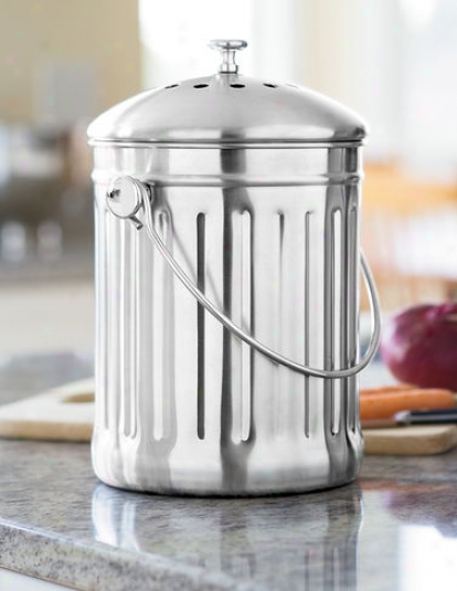 Stainless Steel Compost Crock