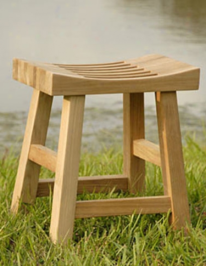 Teak Meditation Stool