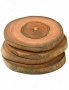 Teak Coasters, Set Of 4