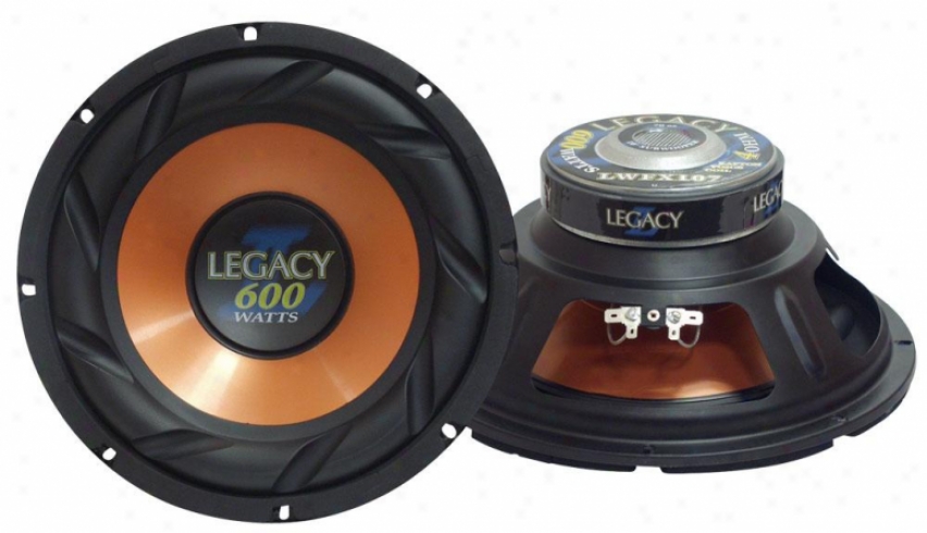 10'' 600 Watt Legacy ''l'' Series Subwoofer