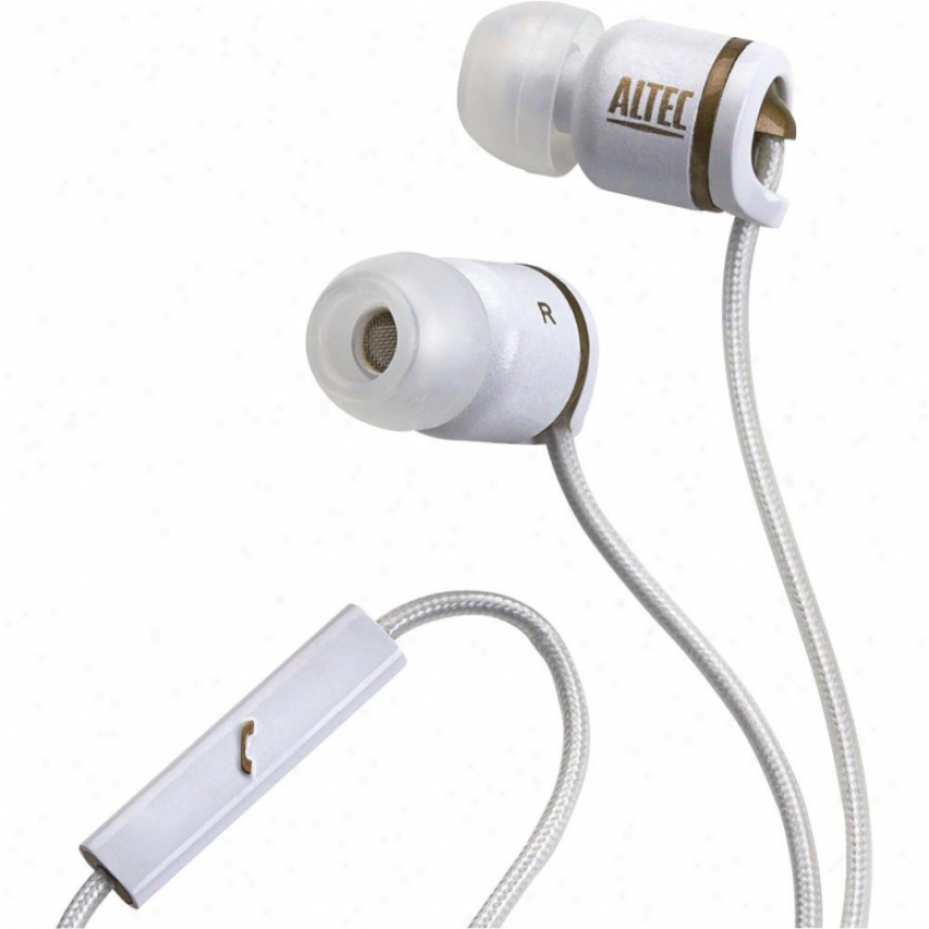 Altec Lansing Muzx Core In-ear Headphones Chrome/white