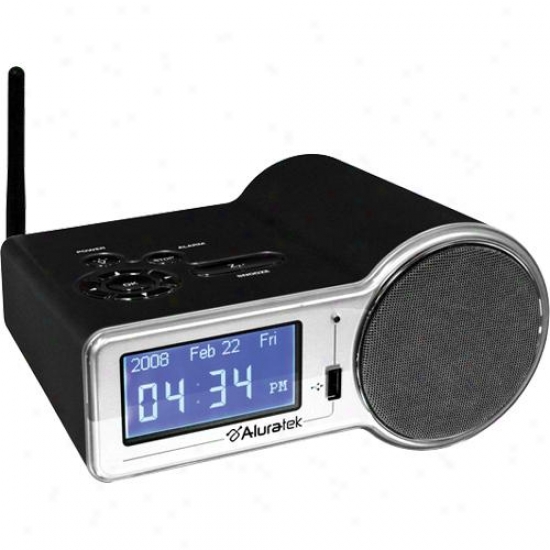 Aluratek Airmm01f Intednet Radio Alarm Clock Through  Built-in Wifi