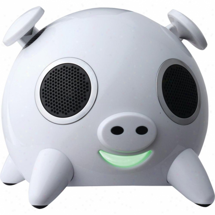 Amethyst Ipig Bluetooth Speaker White