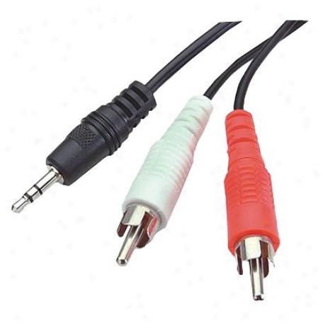 Arista 18-3190 3.5mm Male To 2 Rca Male Cable