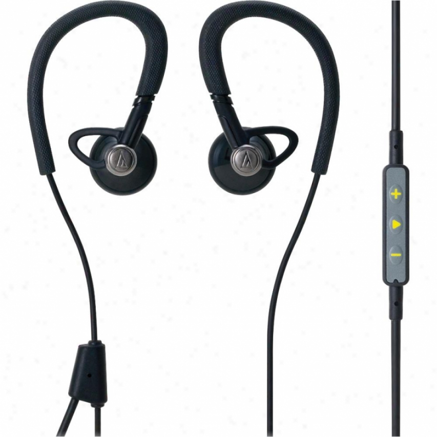 Audio Technica Sports In-ear Buds By the side of Mic + Iphone Control Ath-cp500i