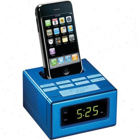 Audiovox Rca Clock Radio With Iphone Dock Rc130i Blue