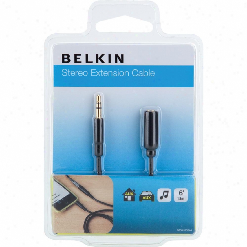 Belkin 6-foot 3.5-male To 3.5-female Mini Extension Cable - F8v204tt06-e3-p