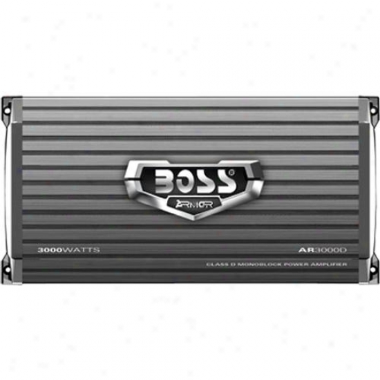 Boss Audio 1 Channel 3000 Watt Armor Mosfet Class D Power Amplifier Ar3000d