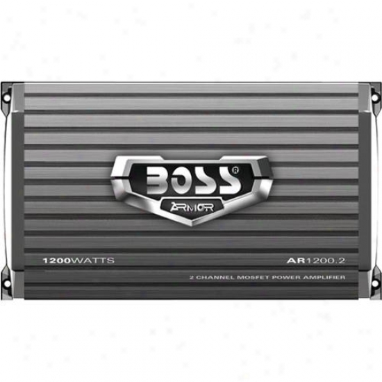 Boss Audio 2 Channel 1200 Watt Armor Mosfet Power Amplifier Ar1200.2