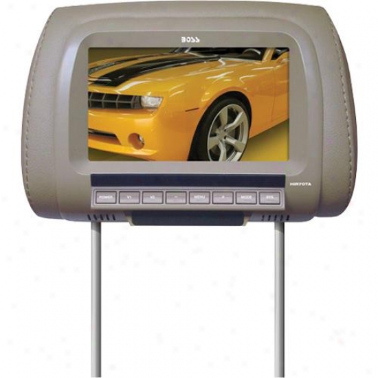 Stud Audio 7" Universal Headrest Featuring Pre-installed Tft Video Monitor. Sold