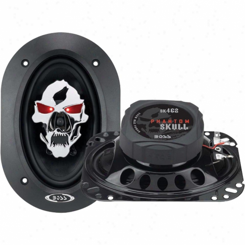 Boss Audio Boss Phantom Skull 4x6" 2 Way Black Cone