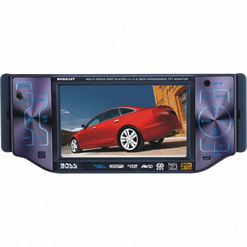 Boss Audio Bv8212t Am/fm Dvd/mp3/cd/tv Receiver - 4.5-inch Wide oTuch Monitor