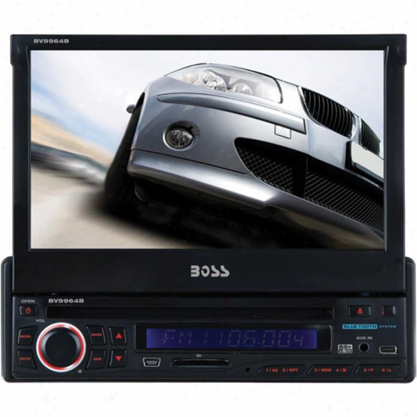 Boss Audio In-dash Single-din Dvd-cd Receiver 7" Flip Out Tft Monitor Bv9964b