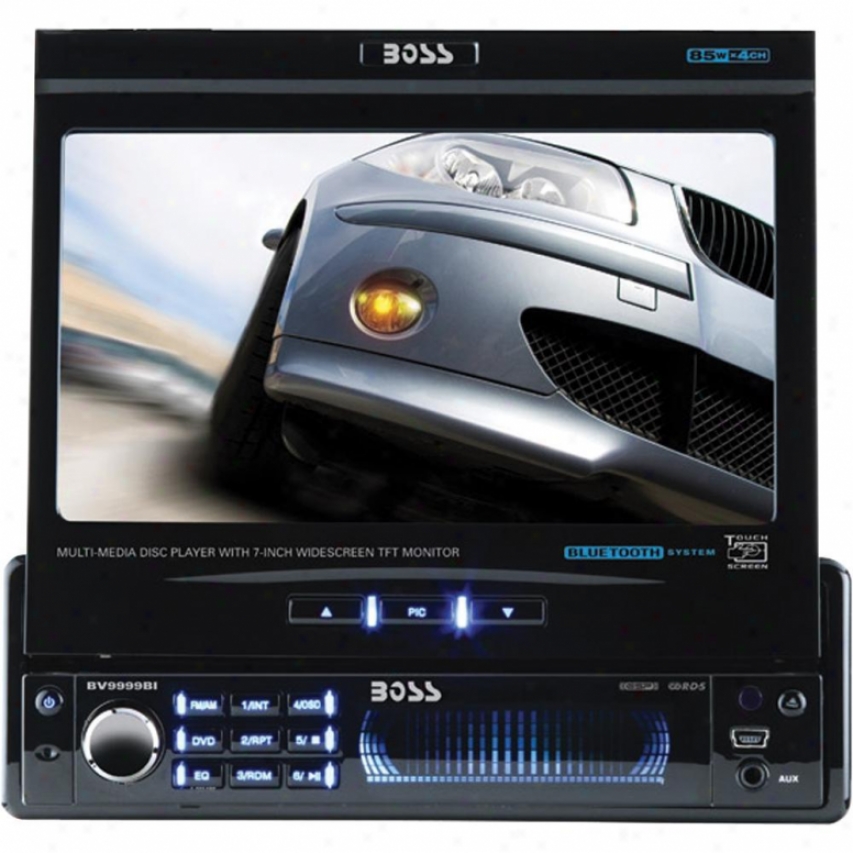 Boss Audio In-dash Singl3-din Dvd-cd Receiver 7" Flip Out Tft Monitor Bv9999bi