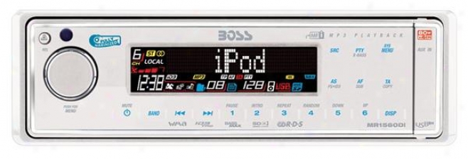 Boss Audio Marine Solid State Mp3 Receiver With Internal Ipod Docking Sttaion