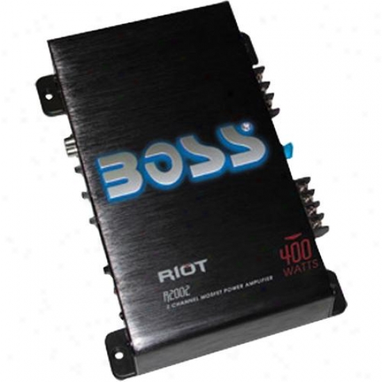 Boss Audio Riot 400 Watt 2 Channel Mosfet Amplifier R2002