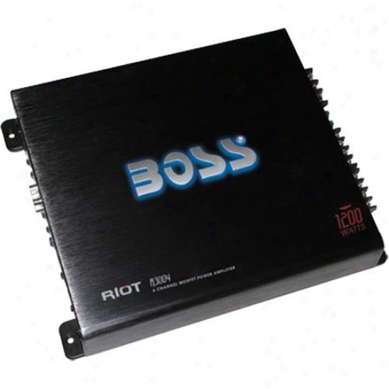 Boss Audio Riot 600 Watt 4 Groove Mosfet Power Amplifier R3004