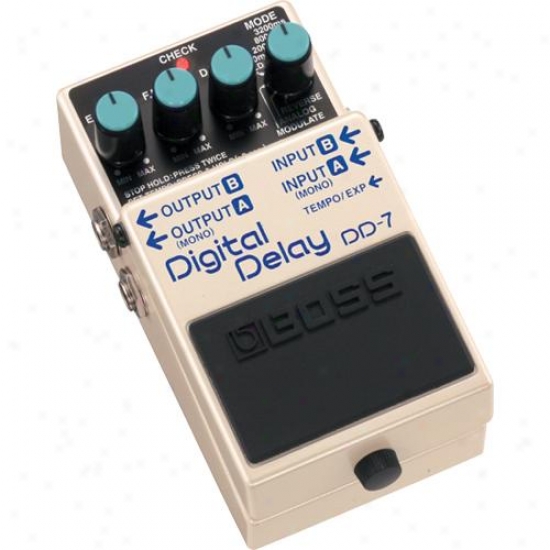 Boss Dd-7 Digital Procrastination Pedal For Musical Instrument