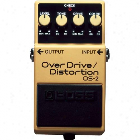 Boss Os-2 Overdrive And Distortion Pedal Fo Music Instrument