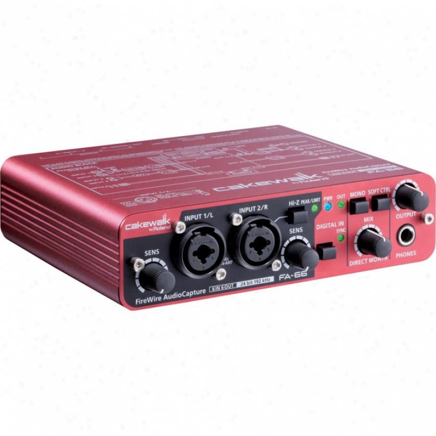 Cakewalk Fa-66 24-bit/192khz Firewire Aidip Capthre