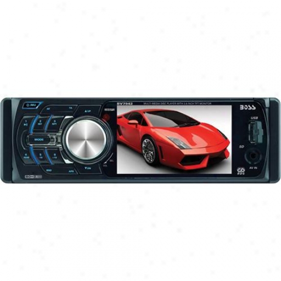 Car In-dash Dvd/mp3/cd Am/fm Receiver With 3.6 Screen