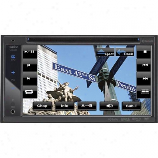 Clarion Vx401 2-din Dvd Multimedia Station W/ 6.2-inch Touch Panel Control
