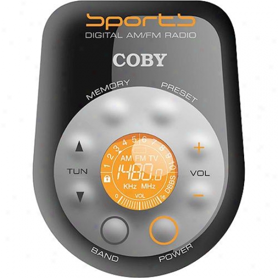 Coby All Weather Spoort Am/fm Digital Radio With Arm Band Cx-96