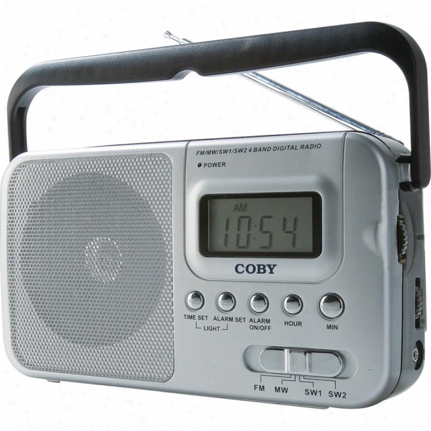 Coby Cx-39 Portahle Am/fm/sw1/sw2 Radio With Diyital Display