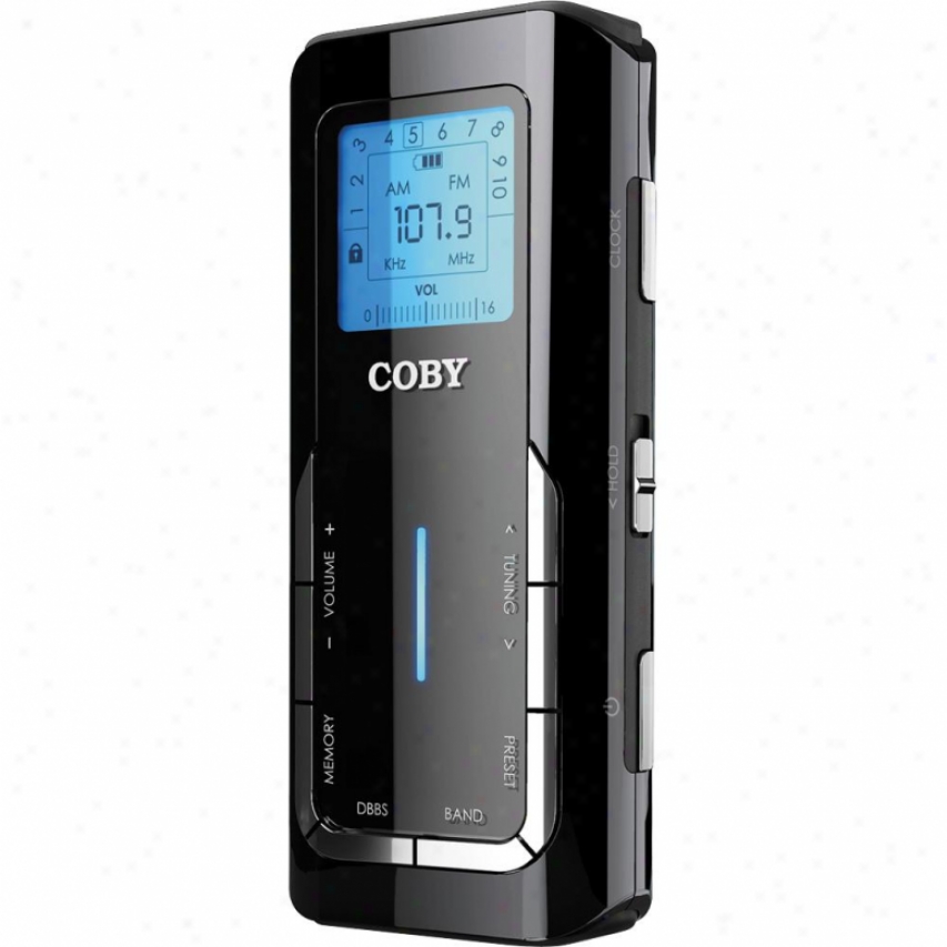 Coby Cx-90-blk Digital Pocket Am/fm Radio - Black