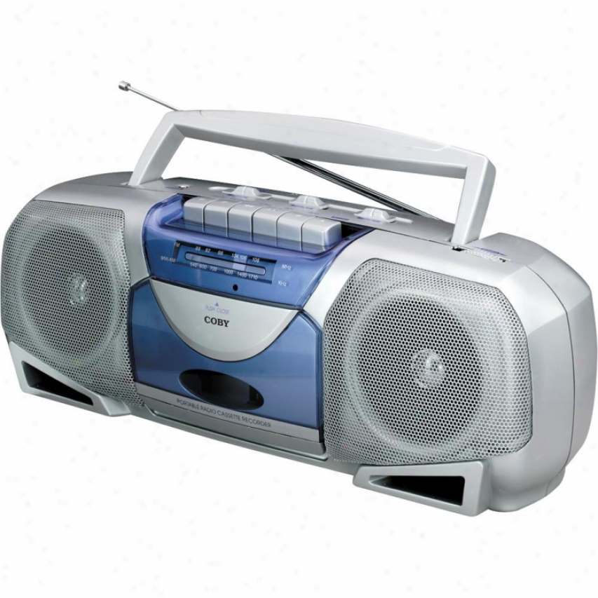 Coby Cx244 Movable Stereo Radio & Cassette Recorder