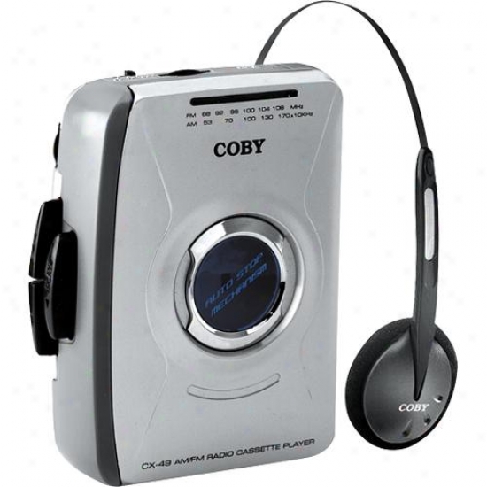 Coby Cx49 Portable Cassette Tape Player With Am/fm Radio