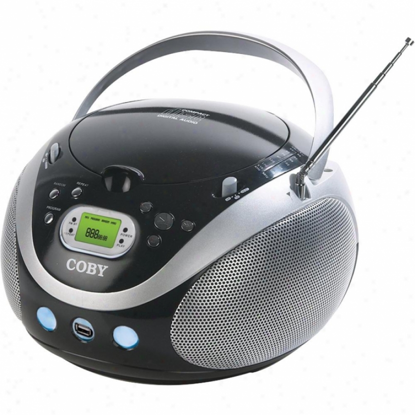 Coby Mpcd471 Portable Mp3/cd Stereo With Am/fm Radio And Usb Port