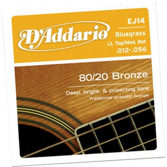 D'addario Ej14 Light Top/medium Found (bluegrass) 12-56 - Acoustic String