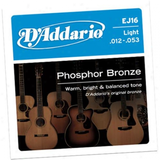 D'addario Ej16-3d 3-pack Light 12-53 Acoustic Guitar Strings