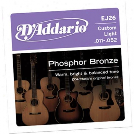 D'addario Ej26 Form Light 11-52 Acoustic Guitar Strings