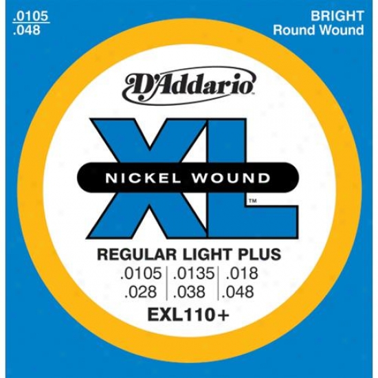 D'addario Exl110+ Set Regular Light Plus 10.5-48