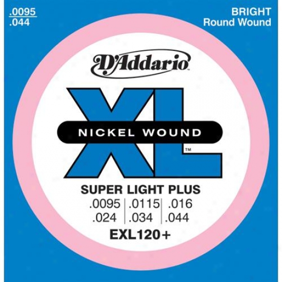 D'addario Exl120+ Super Light Nkckel Electric Guitar Strings