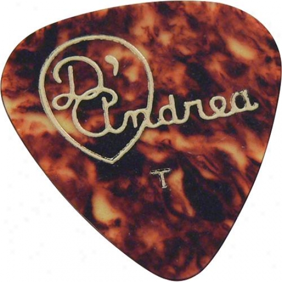 D'andrea Tnvst Thin Designer Celluloid Guitar Picks - 12 Pack