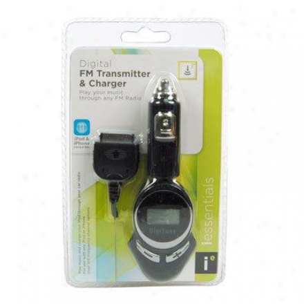 Digipower Solutions Car Charger W/ Fm Transmitter