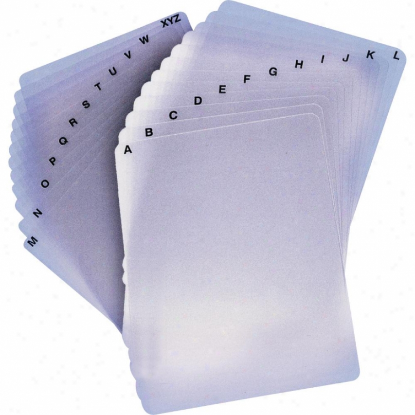 Discsox 24 Dvd Pro Dividers Blank/alphabetical - 24divdp