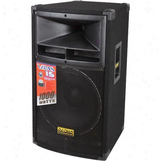 Dj-tech Passive 15" 2-way 500 Watt Pa Loudspeaker Vegas15mkii