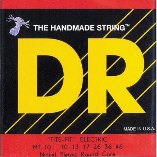 Dr Strings Mt10 Tite Fit Nickel Plated Electric Guitar Strings